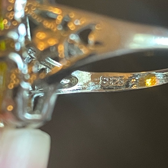 Yellow citrine S925 silver ring - Picture 9 of 9